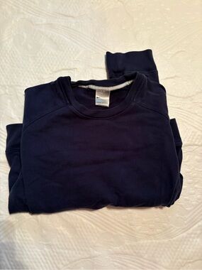 Vintage Nike Girls Navy Blue Crewneck Sweatshirt Size L 12/14
